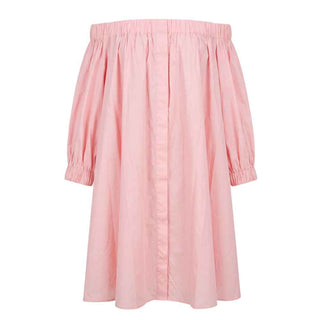 Trussardi Jeans Pink Cotton Women Dress
