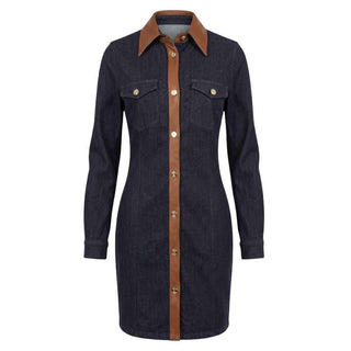 Trussardi Jeans Blue Cotton Women Dress