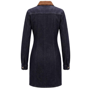 Trussardi Jeans Blue Cotton Women Dress