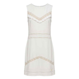 Trussardi Jeans White Polyester Women Dress