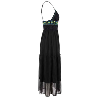 Trussardi Jeans Black Cotton Women Dress