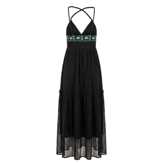 Trussardi Jeans Black Cotton Women Dress