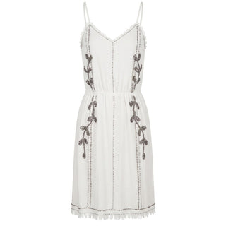 Trussardi Jeans White Cotton Women Dress