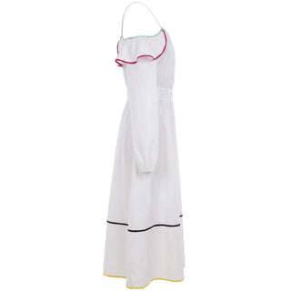 Trussardi Jeans White Cotton Women Dress