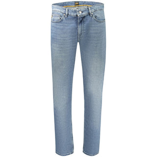 Hugo Boss Blu Cotton Men's Slim Jeans