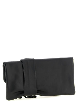 Jimmy Choo Black Lamb Leather Clutch Bag