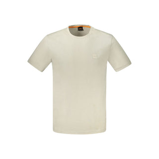 Hugo Boss Beige Cotton Men's T-Shirt