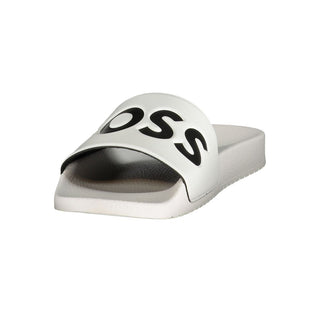 Hugo Boss White Polyurethane Men's Slipper