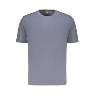 Hugo Boss Blu Cotton Uomo T-Shirt