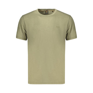 Hugo Boss Green Cotton Men's T-Shirt