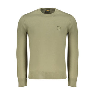 Hugo Boss Green Cotton Men's Shirt