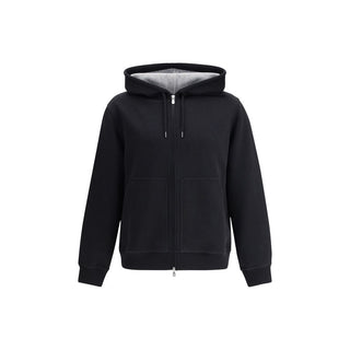Brunello Cucinelli Black Cotton Sweatshirt