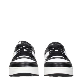 Jimmy Choo Black Leather Sneakers