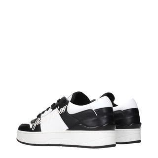 Jimmy Choo Black Leather Sneakers