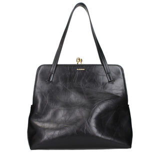 Jil Sander Black Leather Shoulder Bag
