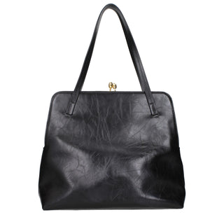Jil Sander Black Leather Shoulder Bag