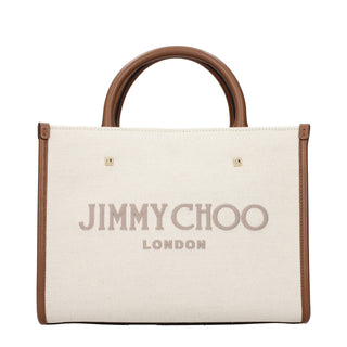 Jimmy Choo Beige Fabric Handbag