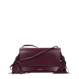 Jil Sander Red Leather Crossbody Bag