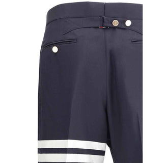 Thom Browne Blue Wool Oves Aries Pants