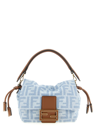 Fendi Blue Cotton Handbag