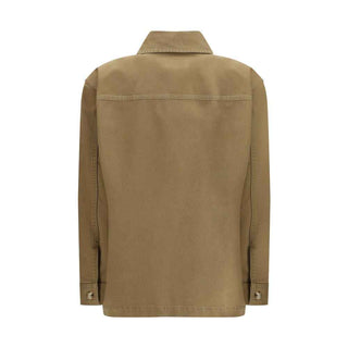 Saint Laurent Bicolor Cotton Denim Jacket