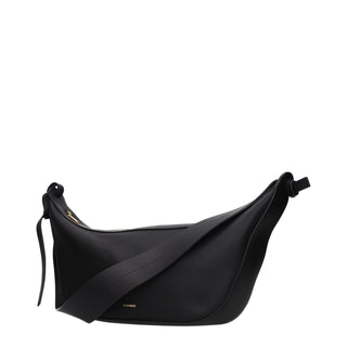 Jil Sander Black Leather Shoulder Bag
