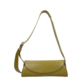Jil Sander Green Leather Crossbody Bag