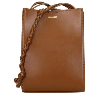 Jil Sander Brown Leather Crossbody Bag