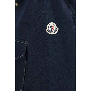 Moncler Blue Cotton Denim Jacket