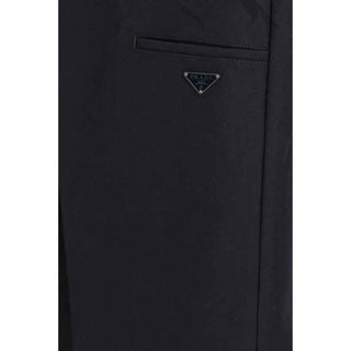 Prada Black Cotton Casual Pants
