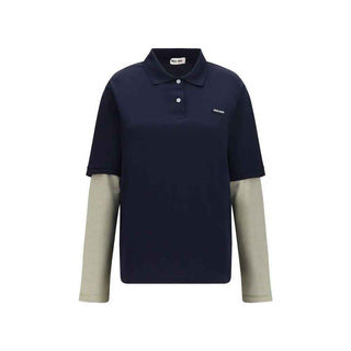 Miu Miu Blue Cotton Sweatshirt