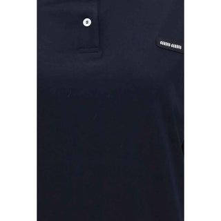 Miu Miu Blue Cotton Sweatshirt