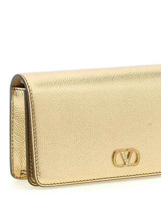 Valentino Garavani Gold Calfskin Crossbody Bag