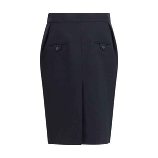 Magda Butrym Black Cotton Midi Skirt