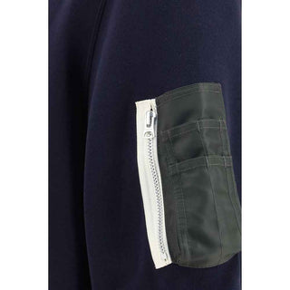 Sacai Blue Cotton Polo Shirt