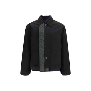 Sacai Black Nylon Bomber