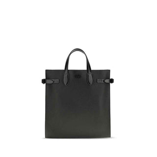 Valentino Garavani Black Calf Leather Bos Taurus Shoulder Bag