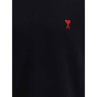 Ami Paris Black Cotton Sweatshirt