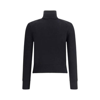 Ami Paris Black Merino Wool Turtleneck