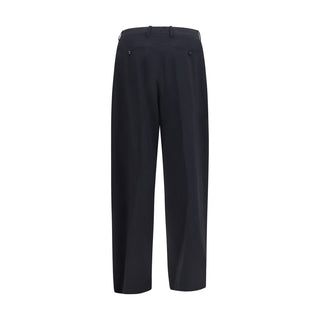 Giorgio Armani Blue Wool Oves Aries Dress Pants