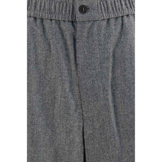 Giorgio Armani Gray Wool Oves Aries Casual Pants