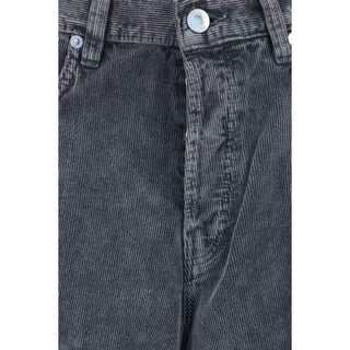 Haikure Gray Cotton Casual Pants