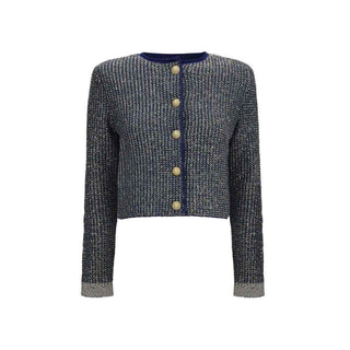 Balmain Blue Polyamide Cardigan