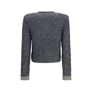 Balmain Blue Polyamide Cardigan