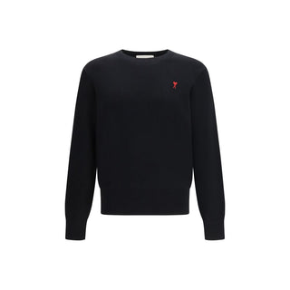 Ami Paris Black Cotton Sweatshirt