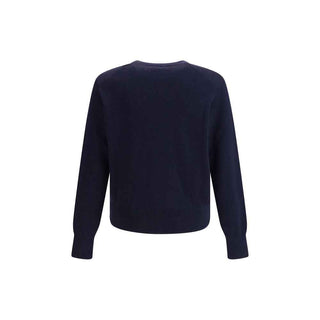 Ami Paris Blue Cotton Sweatshirt