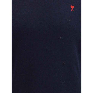 Ami Paris Blue Cotton Sweatshirt