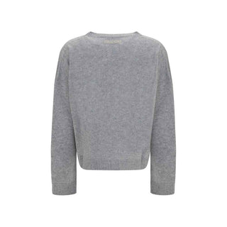 Fabiana Filippi Gray Cashmere Sweatshirt