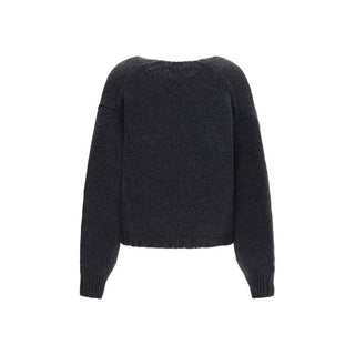 Khaite Gray Cashmere Cardigan