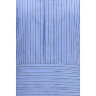 Sacai Blue Cotton Pattern Shirt